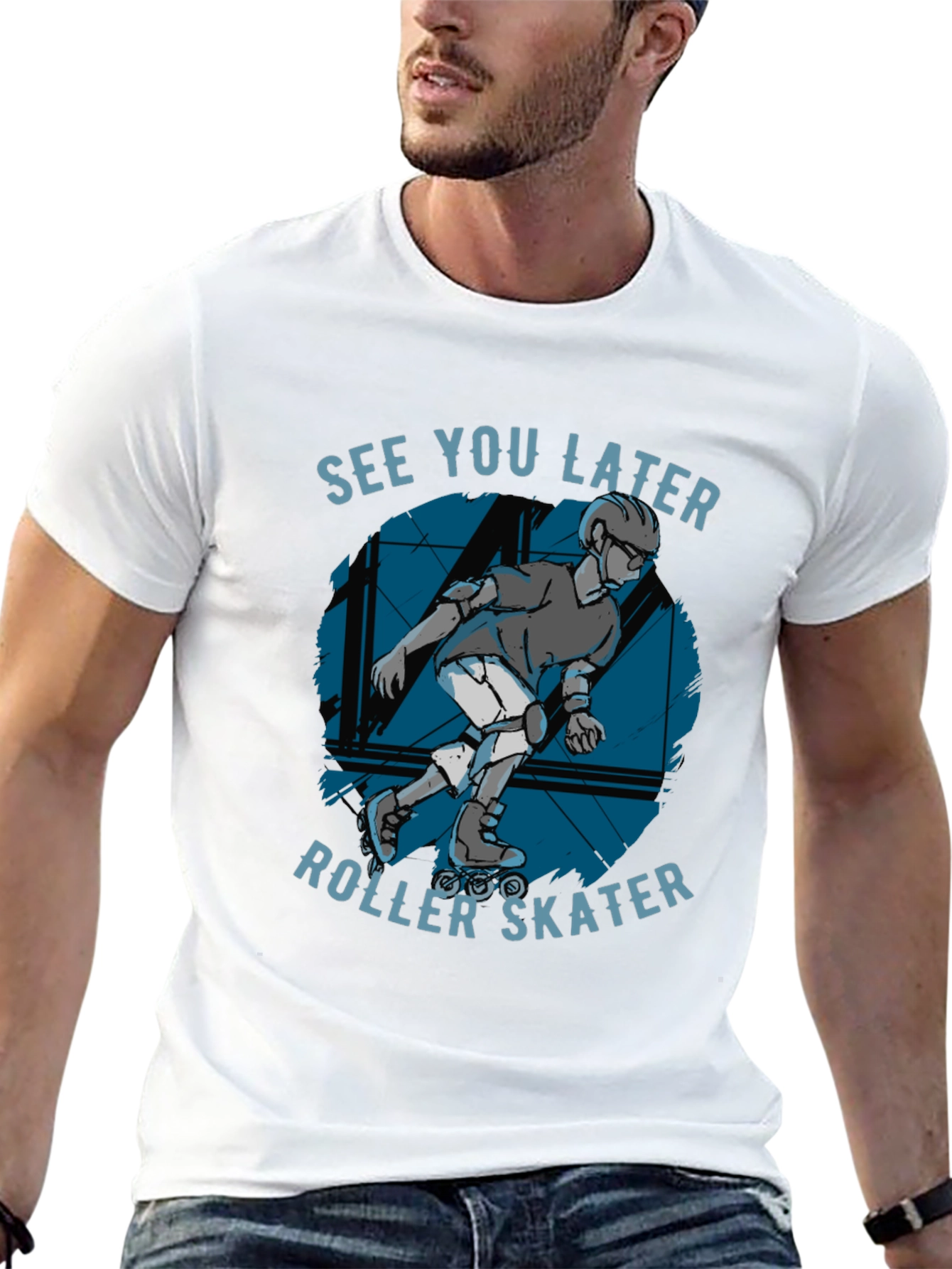 See You Later Roller Skater Graphic Tee