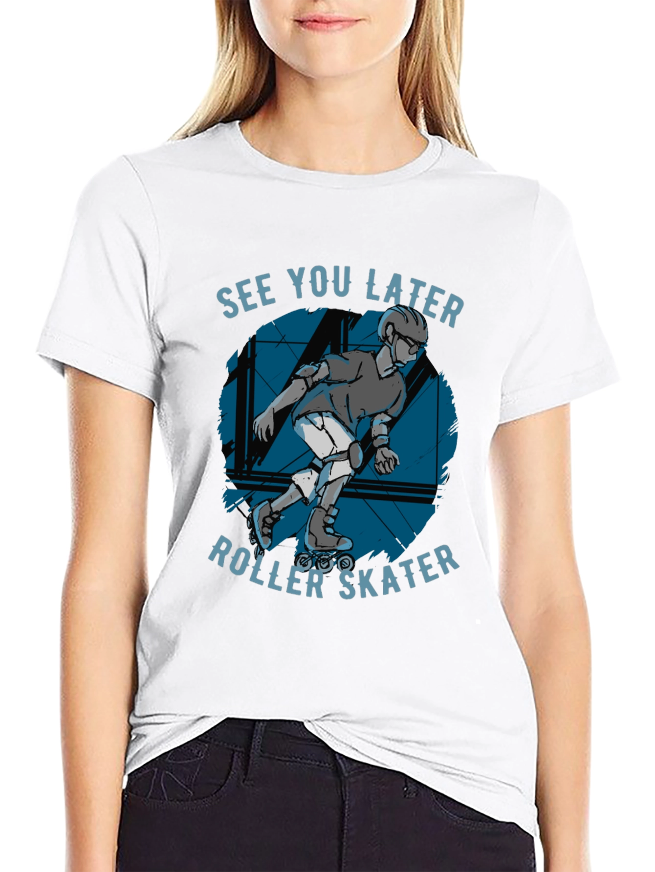 See You Later Roller Skater Graphic Tee