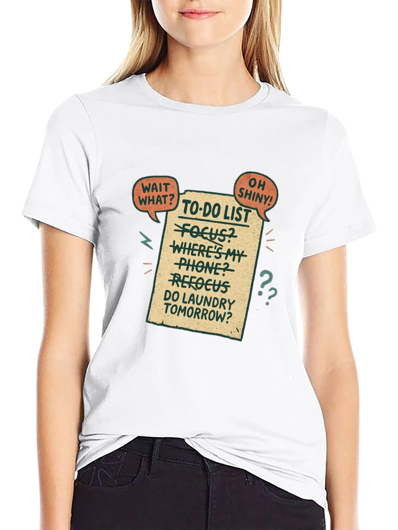 Humorous To-Do List Graphic T-Shirt