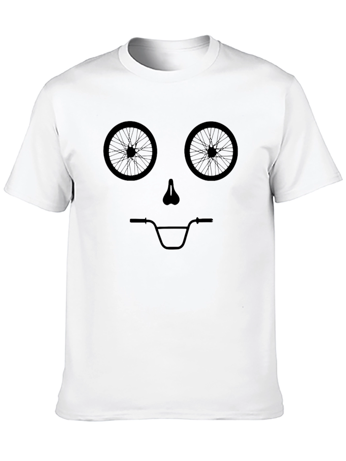 BMX Bike Face Graphic Tee - Black T-Shirt