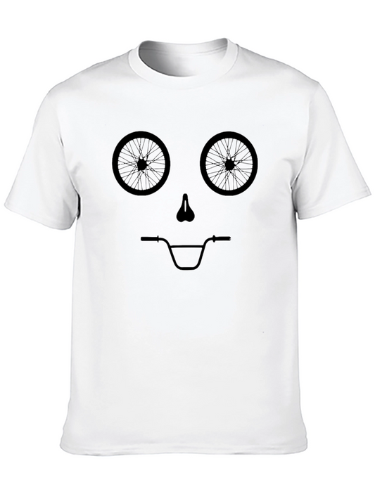 BMX Bike Face Graphic Tee - Black T-Shirt