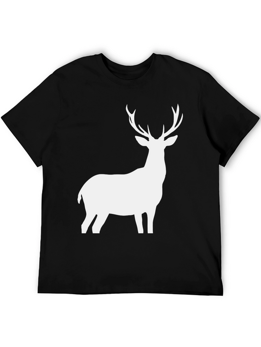 Deer Silhouette Black T-Shirt