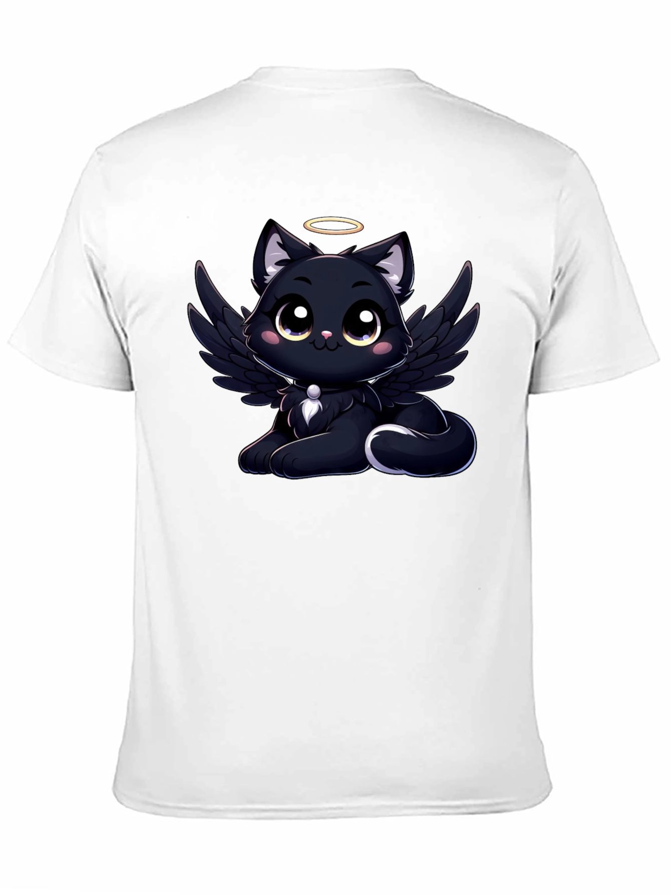 Angel Cat Graphic T-Shirt - Soft Cotton Tee