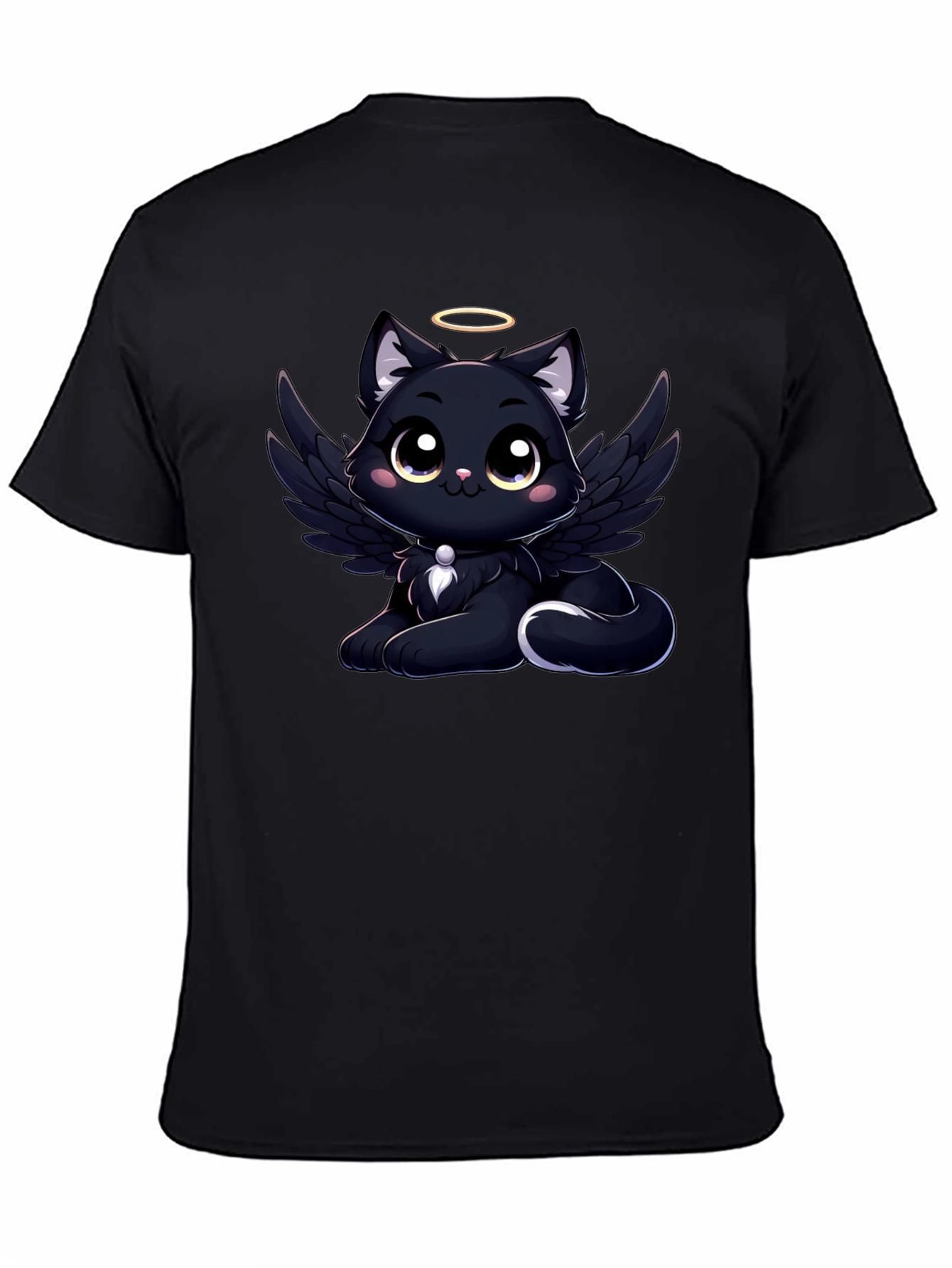 Angel Cat Graphic T-Shirt - Soft Cotton Tee