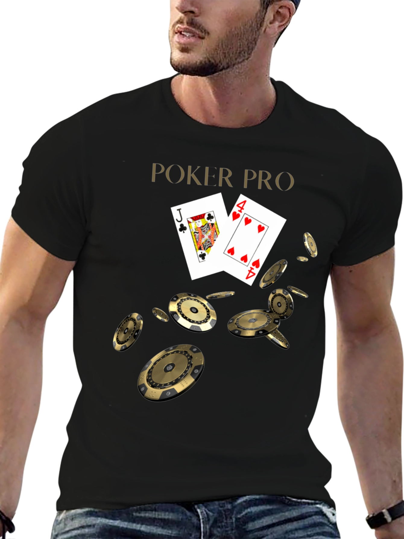 Poker Pro Graphic Tee - Lucky Hand T-Shirt