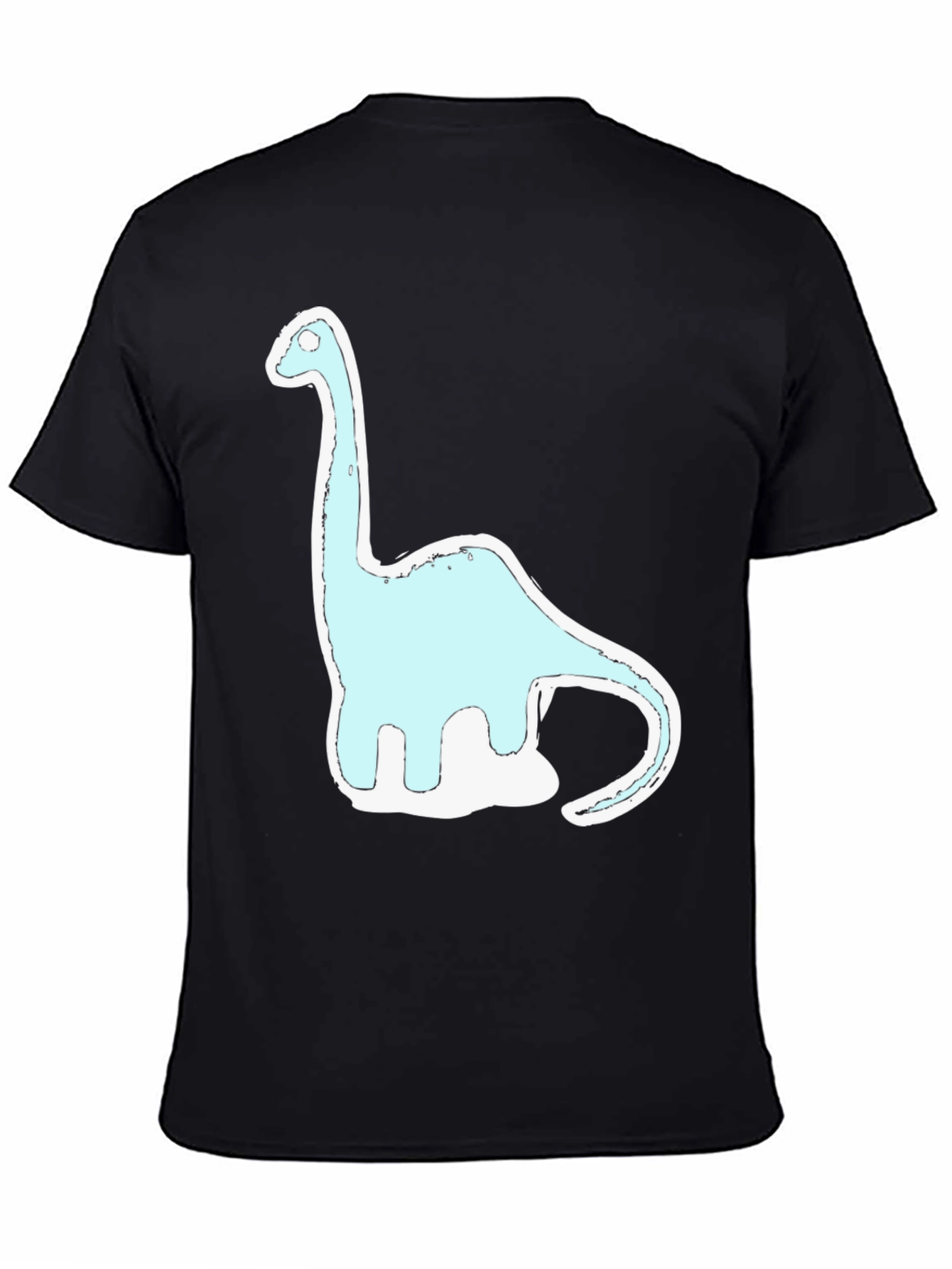 Dinosaur Graphic Print Black T-Shirt