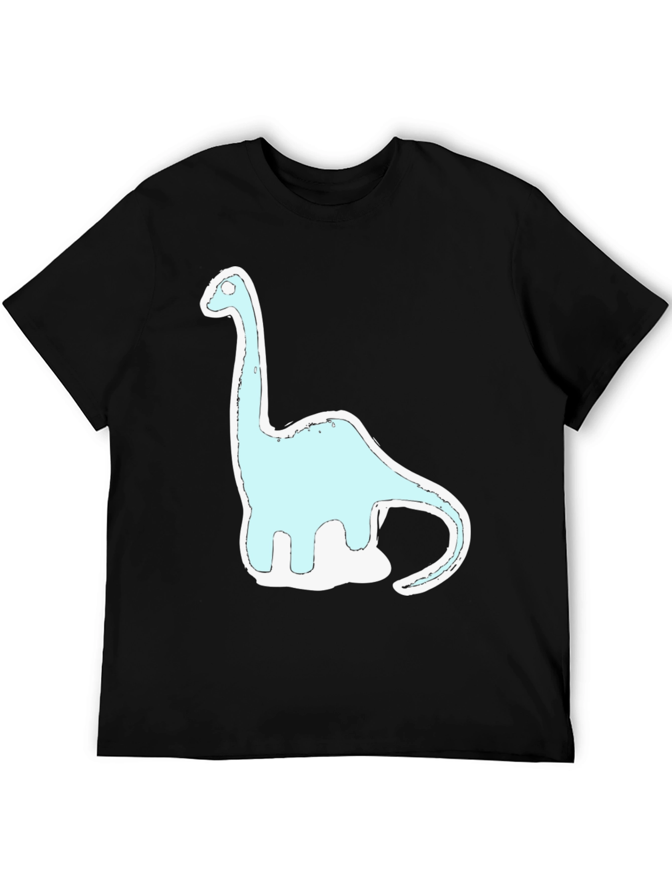 Dinosaur Graphic Print Black T-Shirt