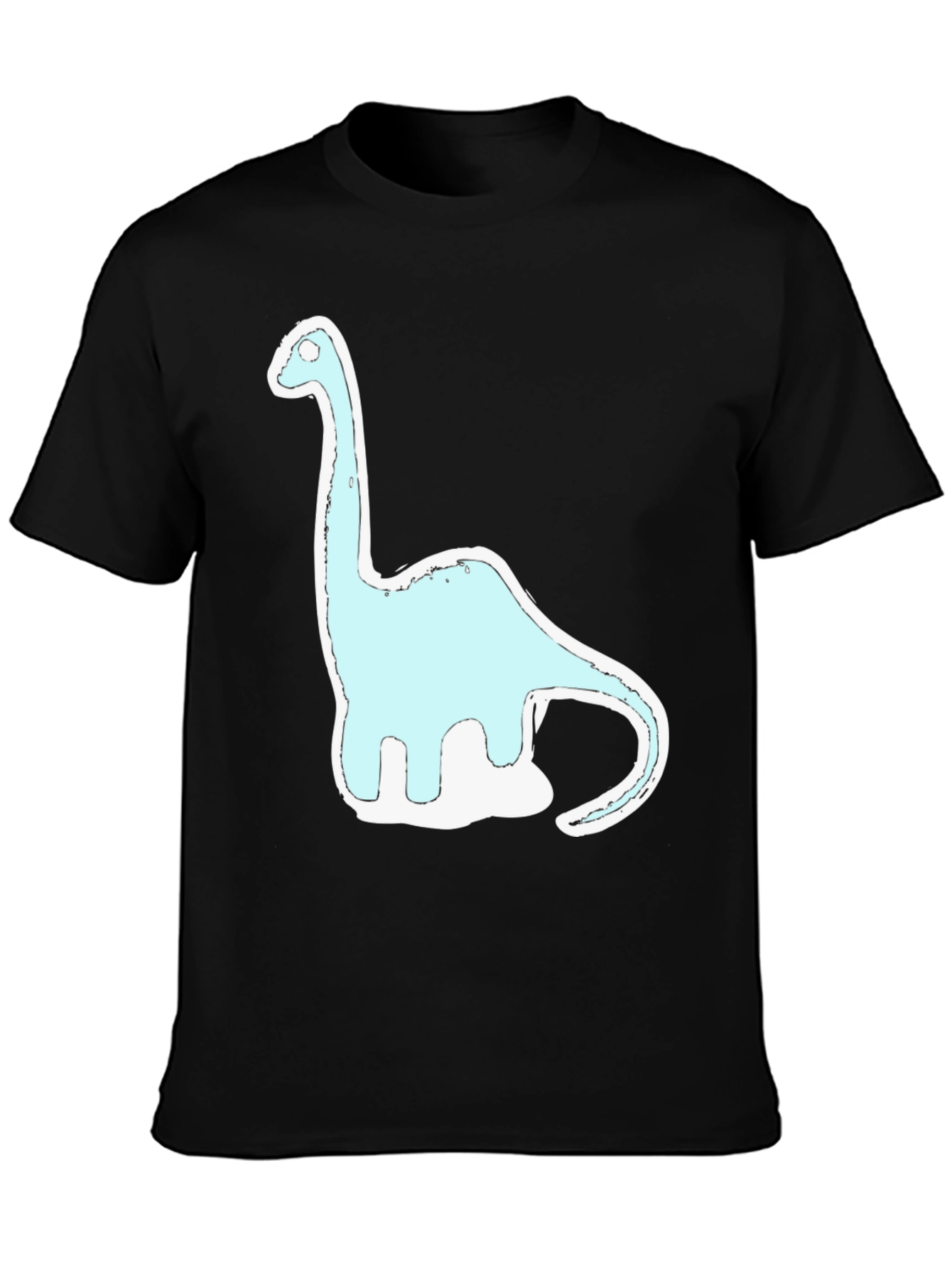 Dinosaur Graphic Print Black T-Shirt