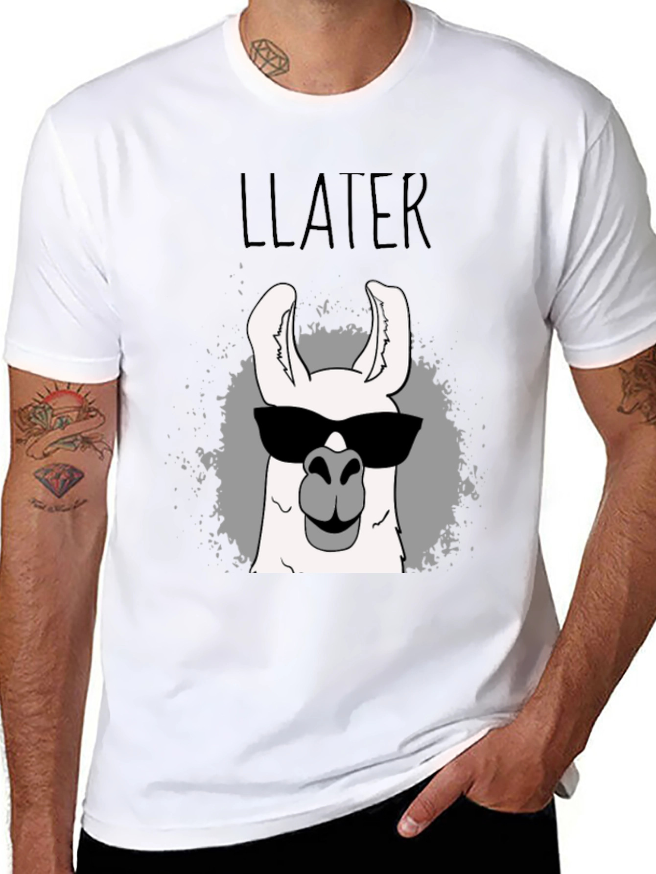 Cool Llama T-Shirt - LLater Funny Graphic Tee