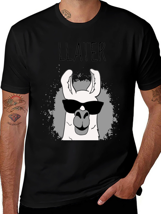 Cool Llama T-Shirt - LLater Funny Graphic Tee