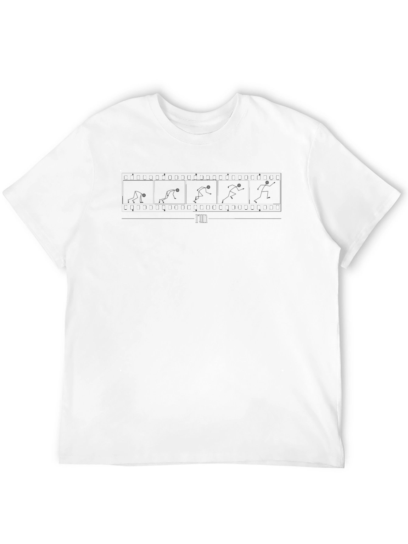 Run Film Strip Black T-Shirt - Graphic Tee