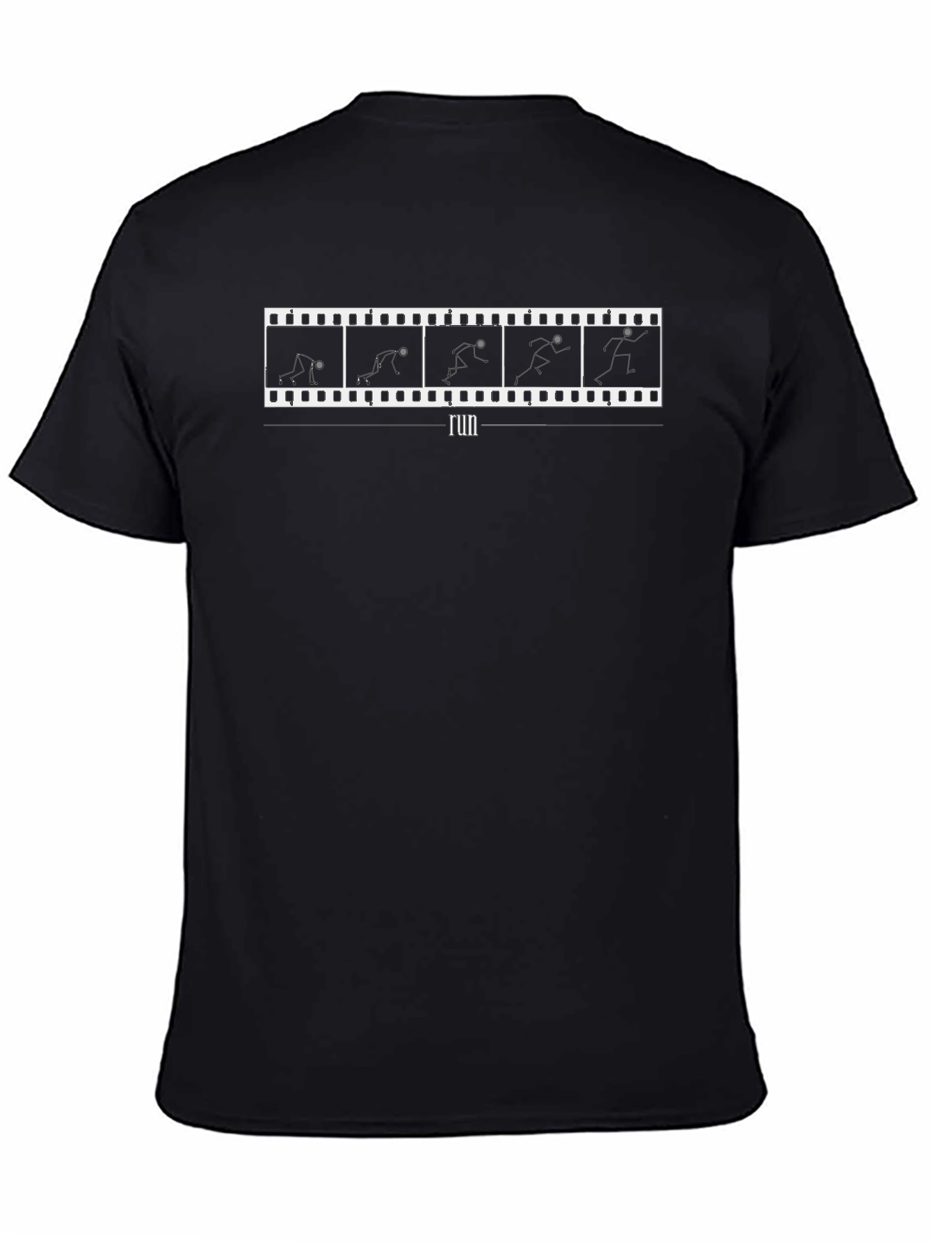 Run Film Strip Black T-Shirt - Graphic Tee