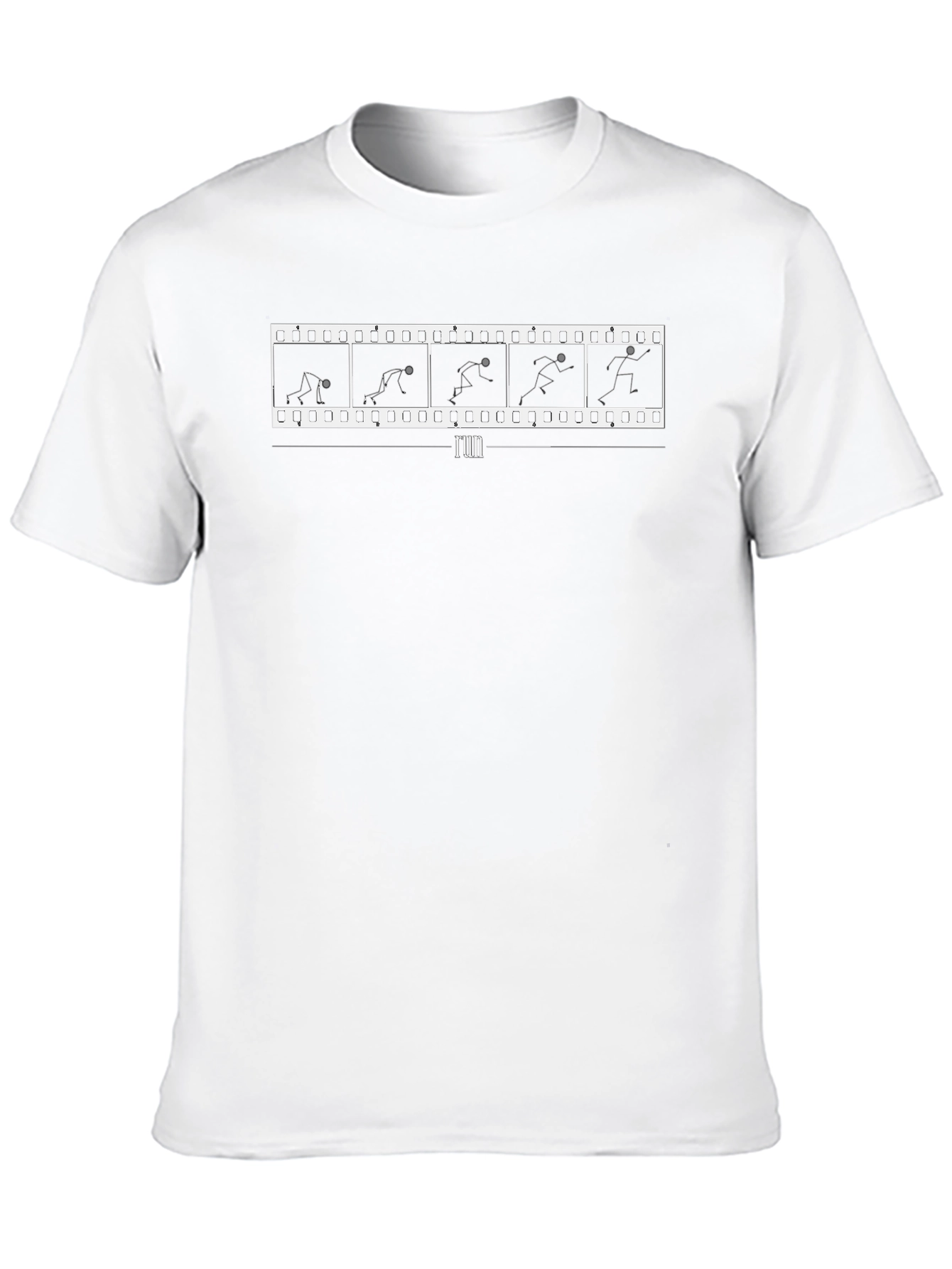 Run Film Strip Black T-Shirt - Graphic Tee