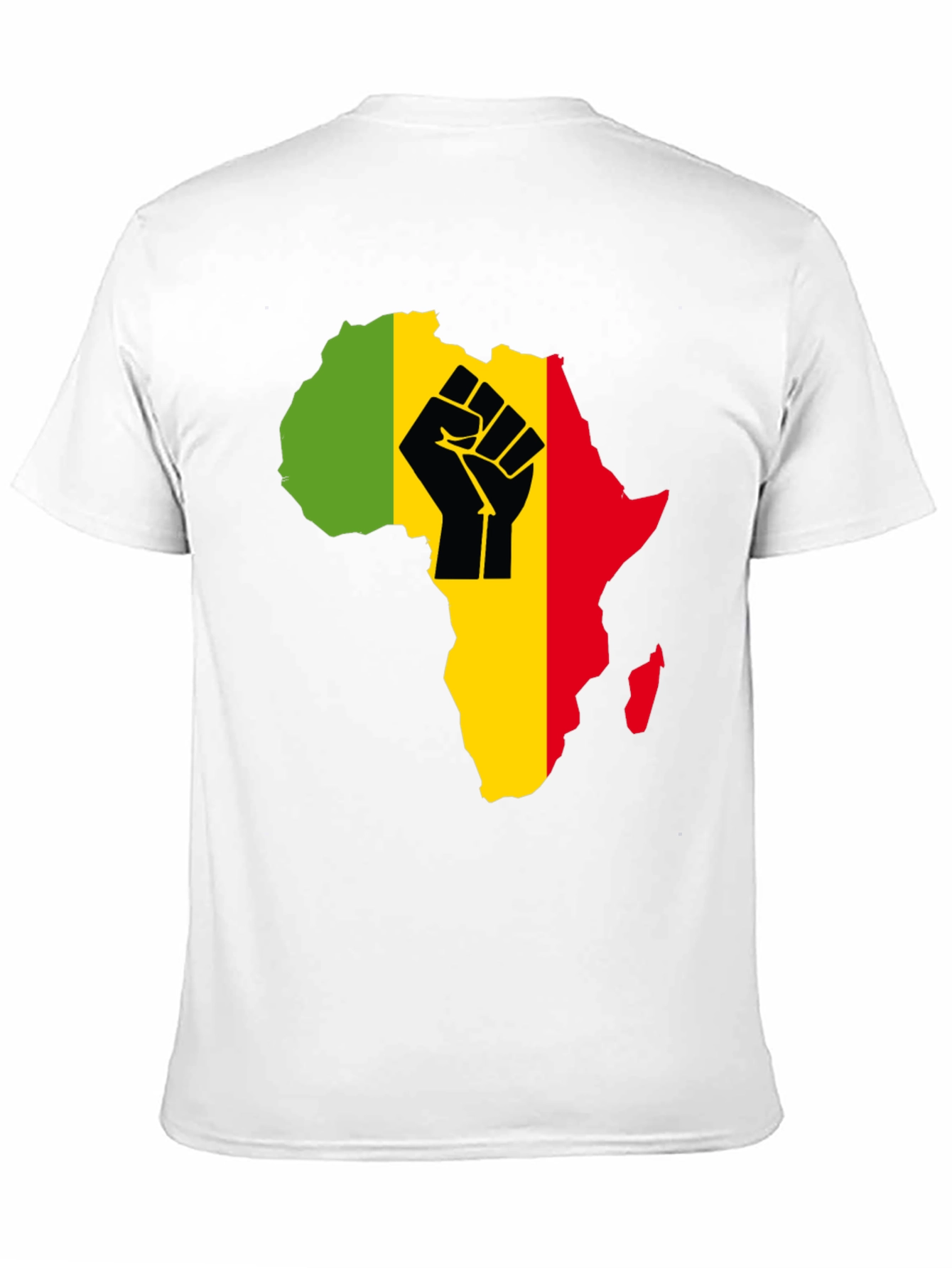 African Continent Fist T-Shirt - Black Power Pride