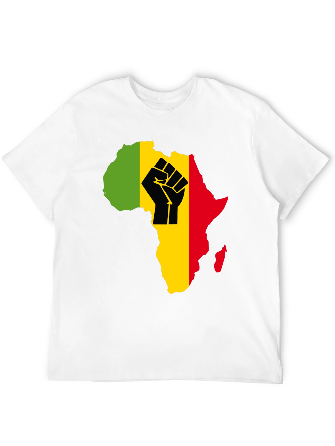 African Continent Fist T-Shirt - Black Power Pride