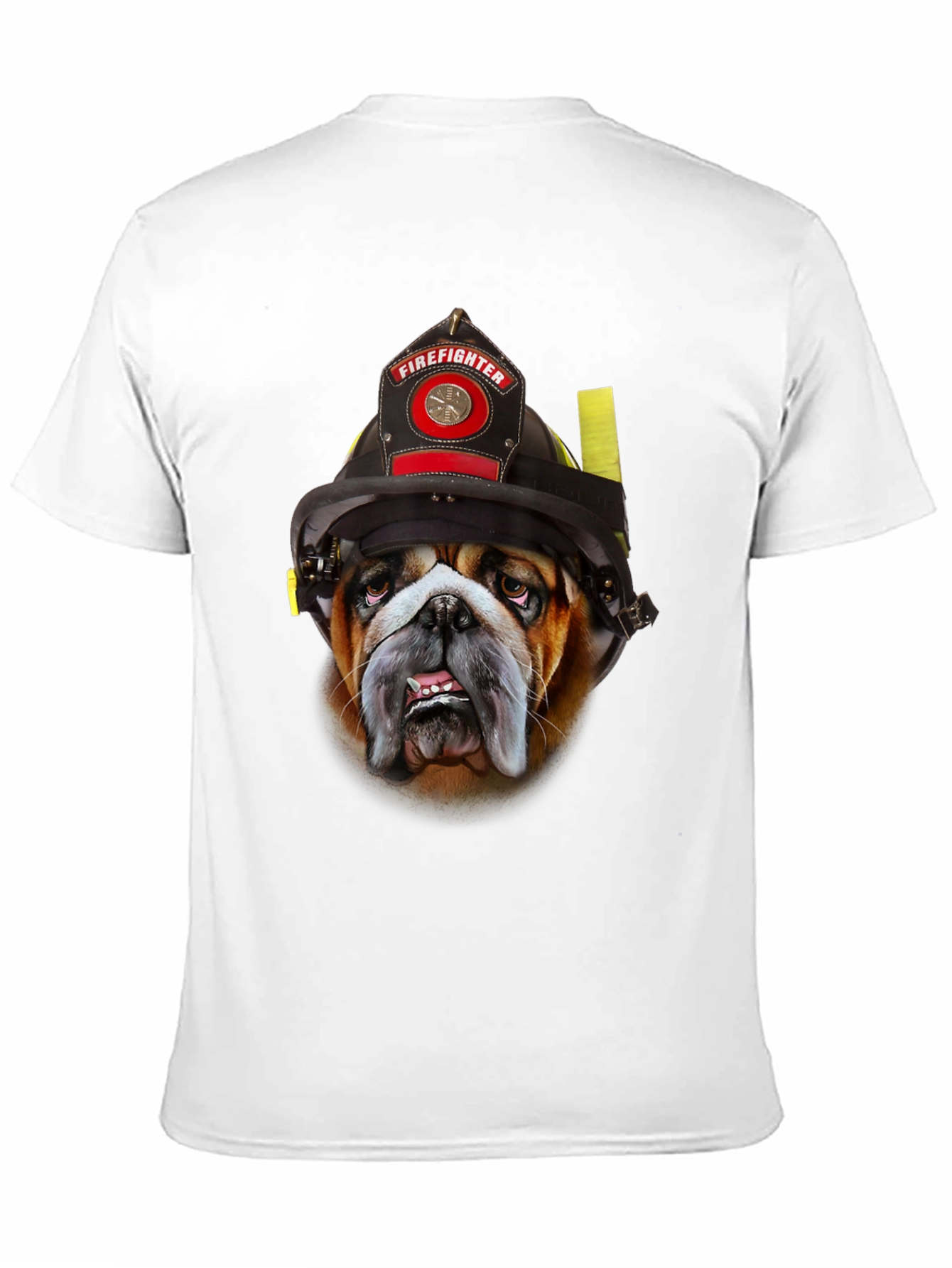 Firefighter Bulldog Graphic T-Shirt