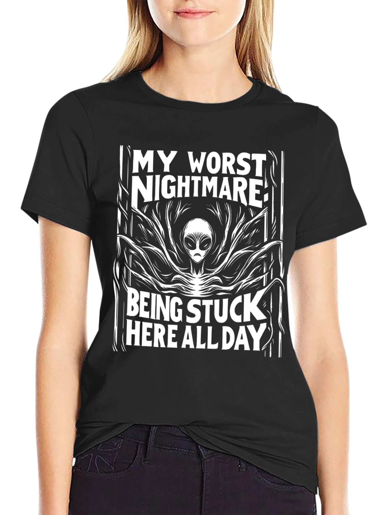 Alien Nightmare Black T-Shirt