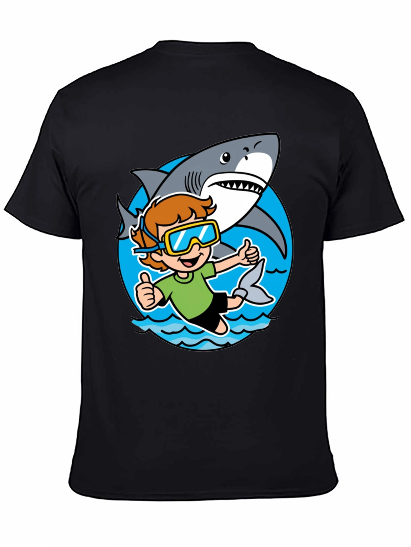 Shark Diver Graphic Tee