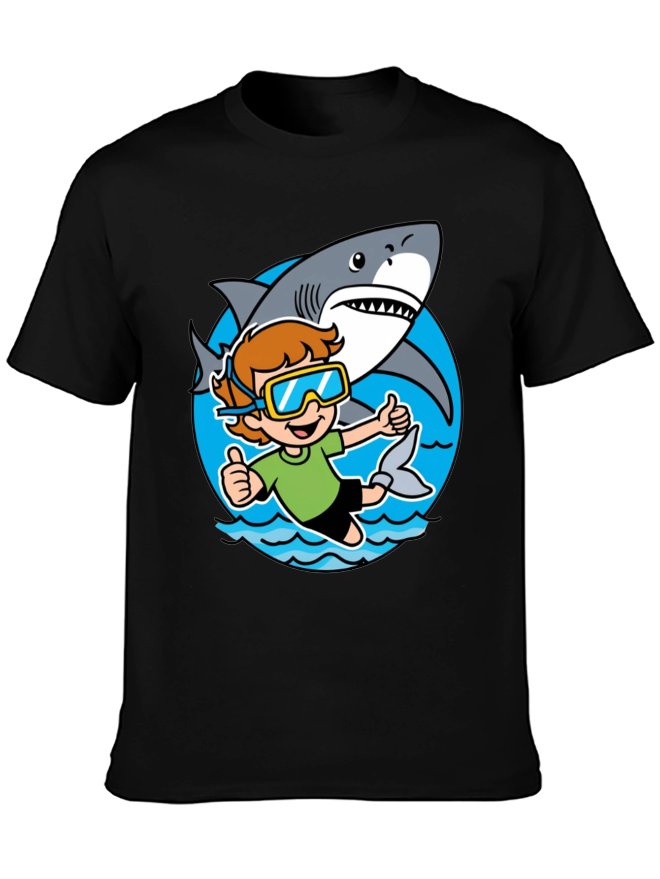Shark Diver Graphic Tee