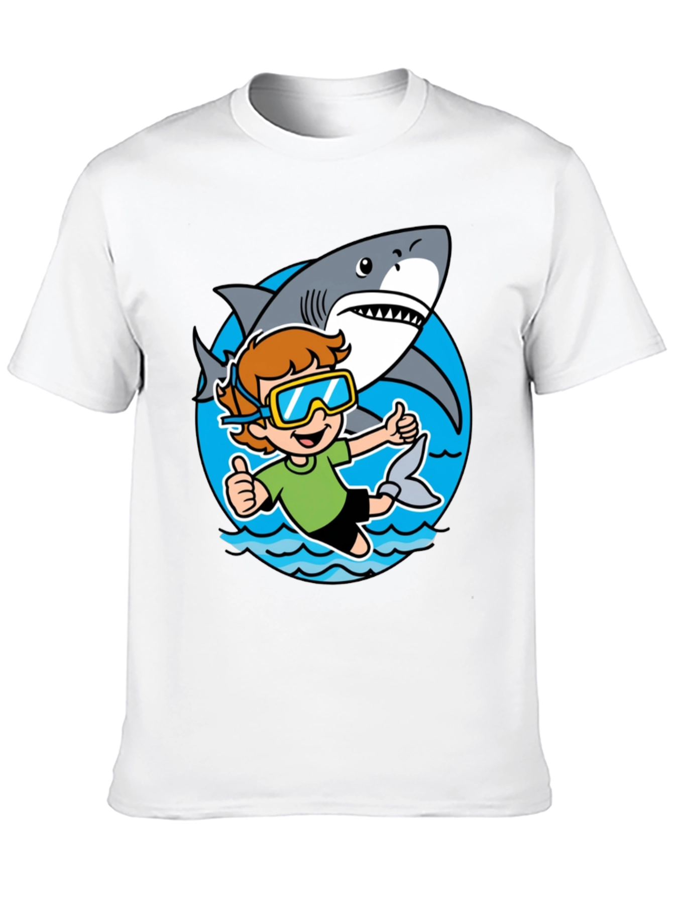 Shark Diver Graphic Tee