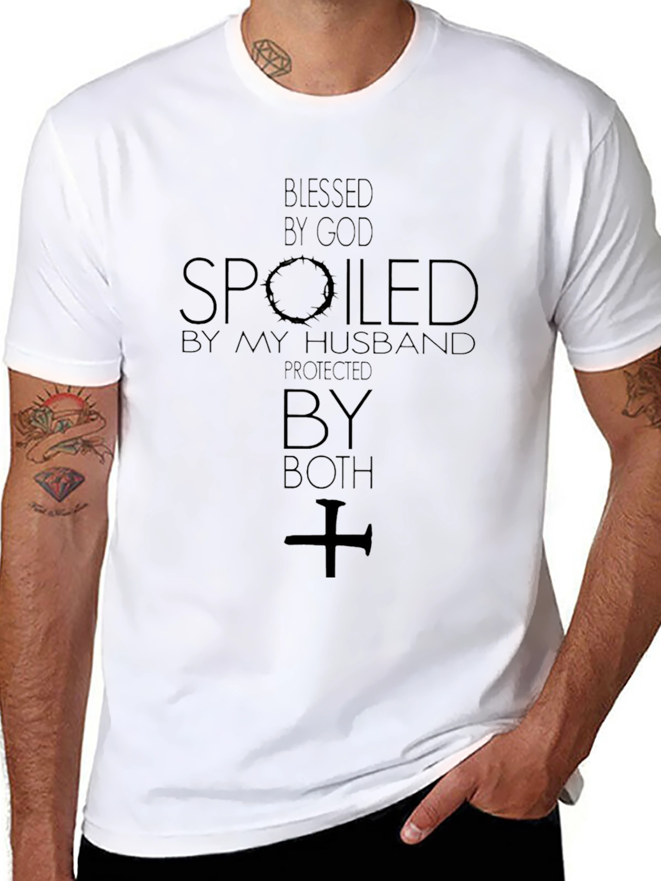Spoiled & Protected Tee: Husband & God