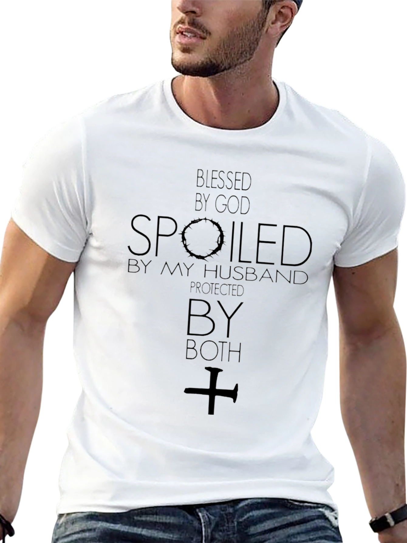Spoiled & Protected Tee: Husband & God