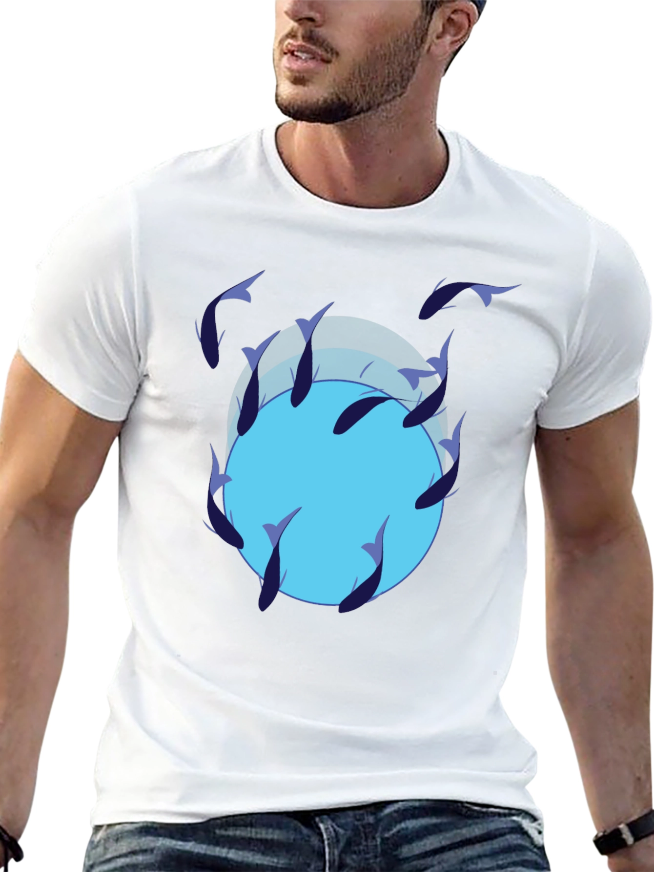 Fish Circle Graphic Tee