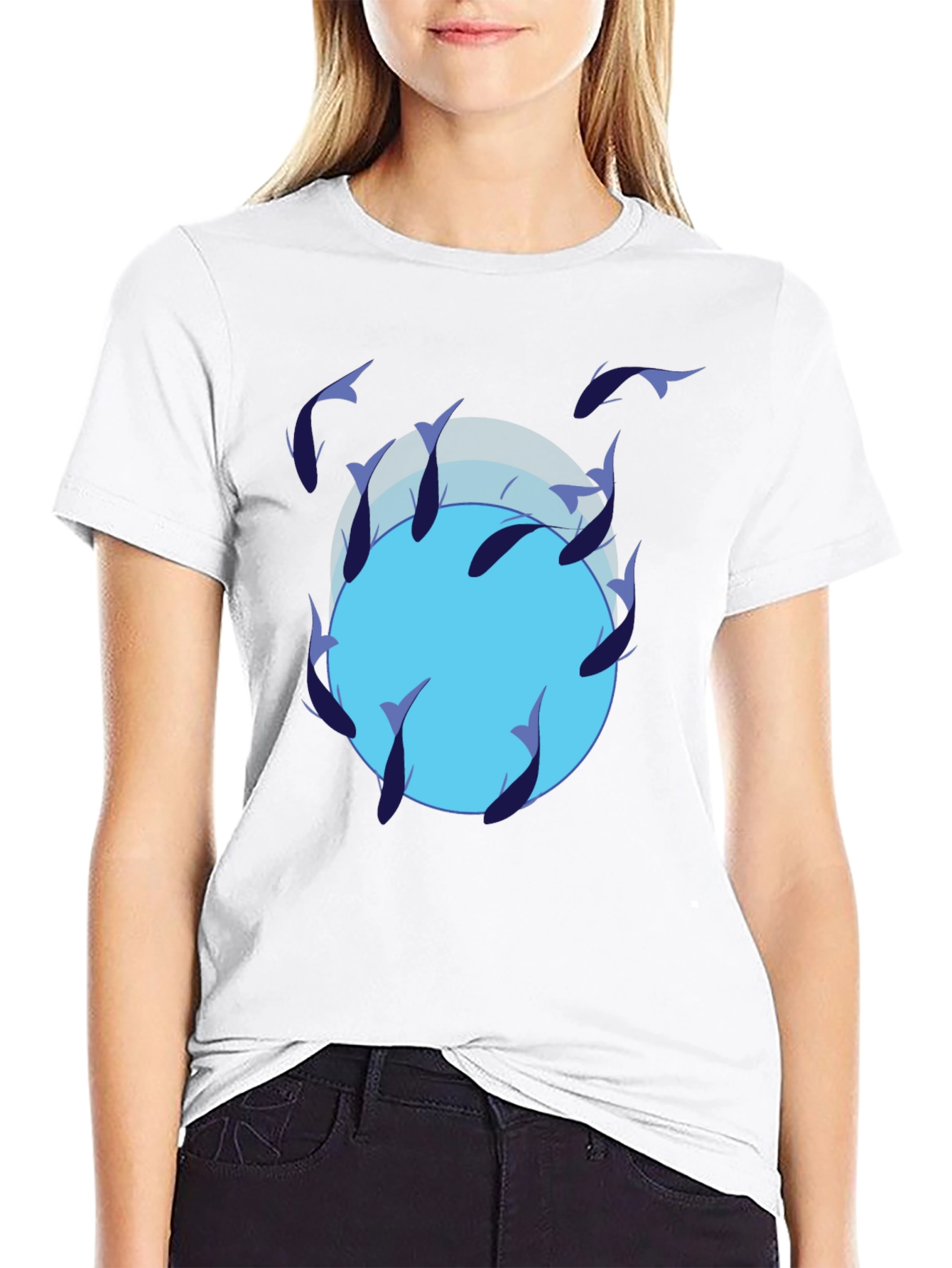 Fish Circle Graphic Tee
