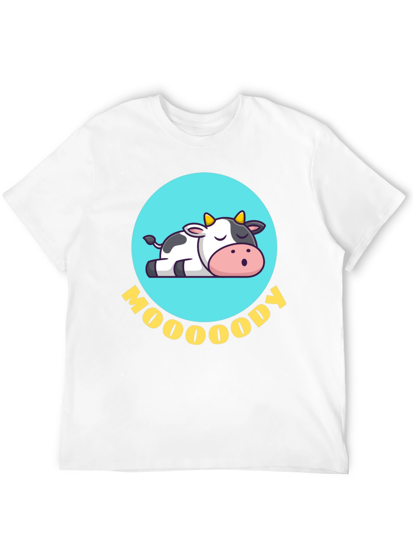 Moody Cow Graphic Tee - Comfortable & Stylish