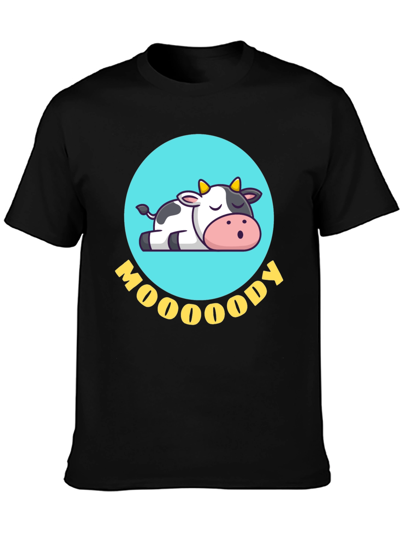 Moody Cow Graphic Tee - Comfortable & Stylish