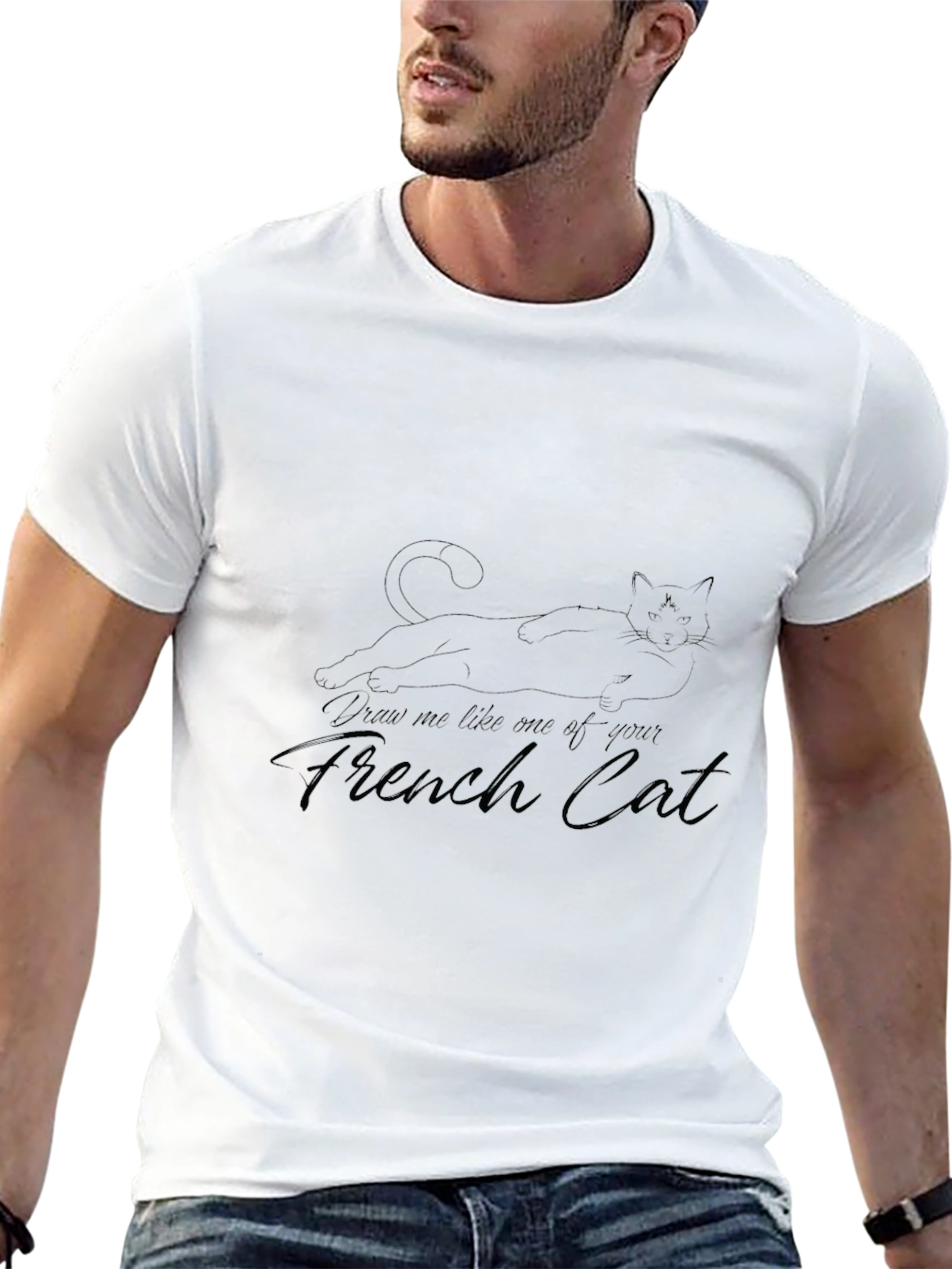 Draw Me Like One of Your French Cat T-Shirt