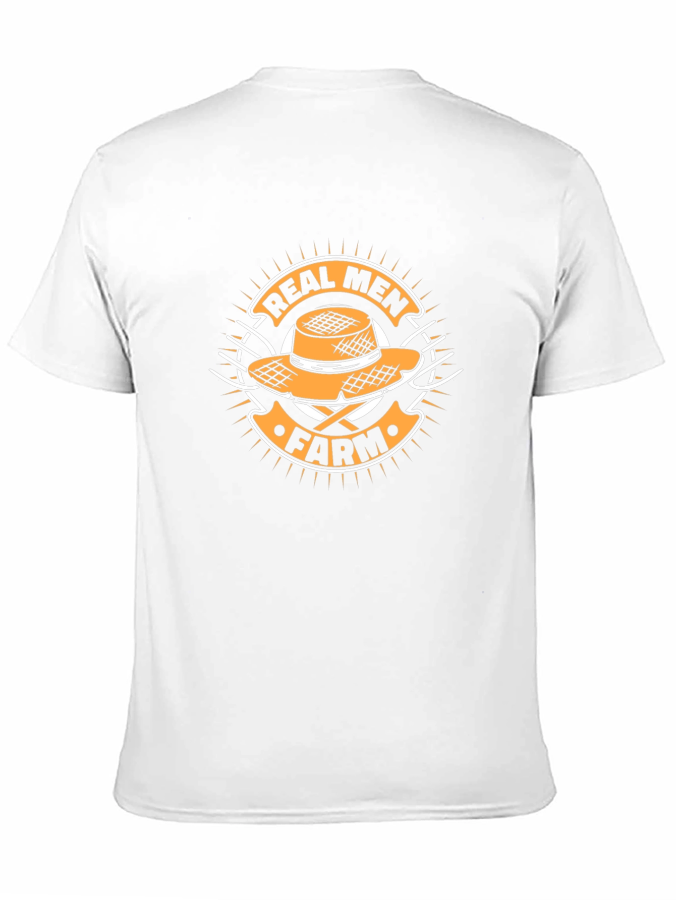 Real Men Farm T-Shirt - Black Cotton Tee