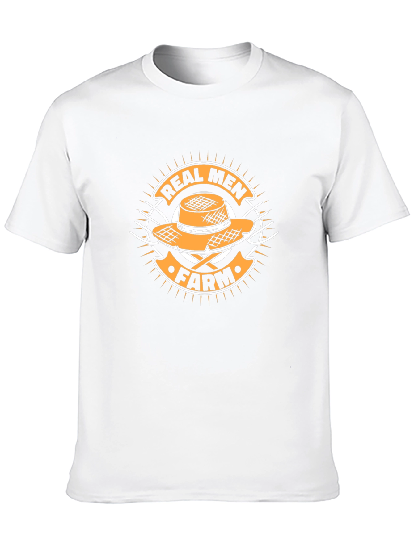 Real Men Farm T-Shirt - Black Cotton Tee