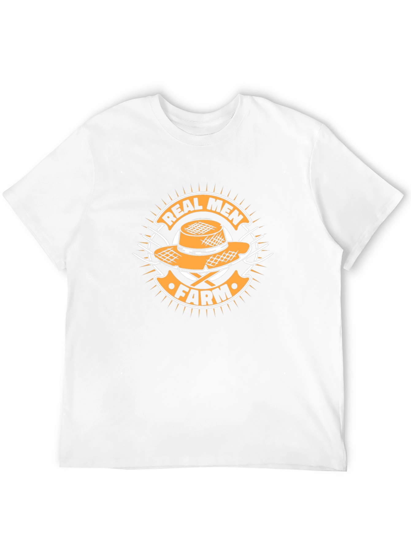 Real Men Farm T-Shirt - Black Cotton Tee
