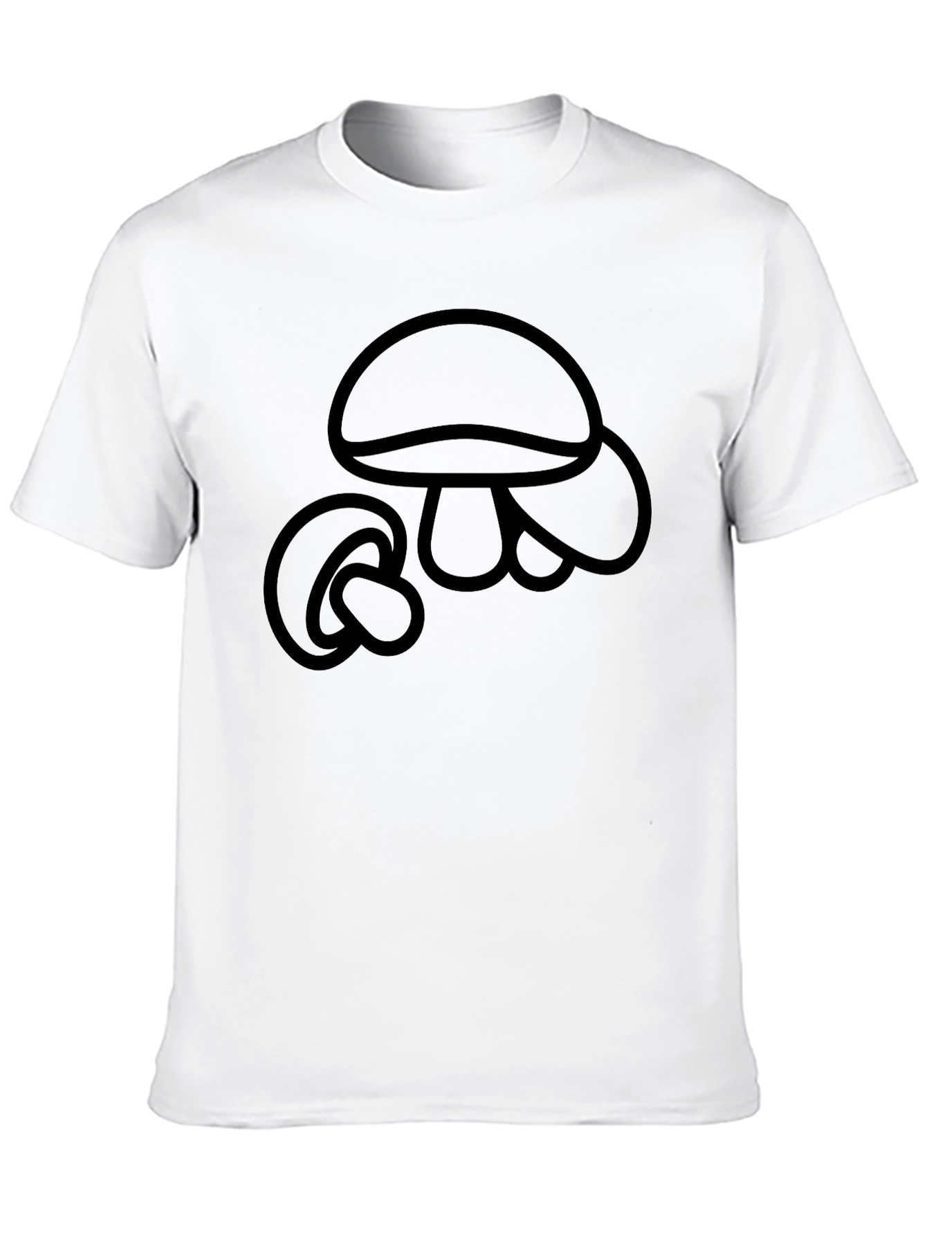 Mushroom Graphic Black T-Shirt