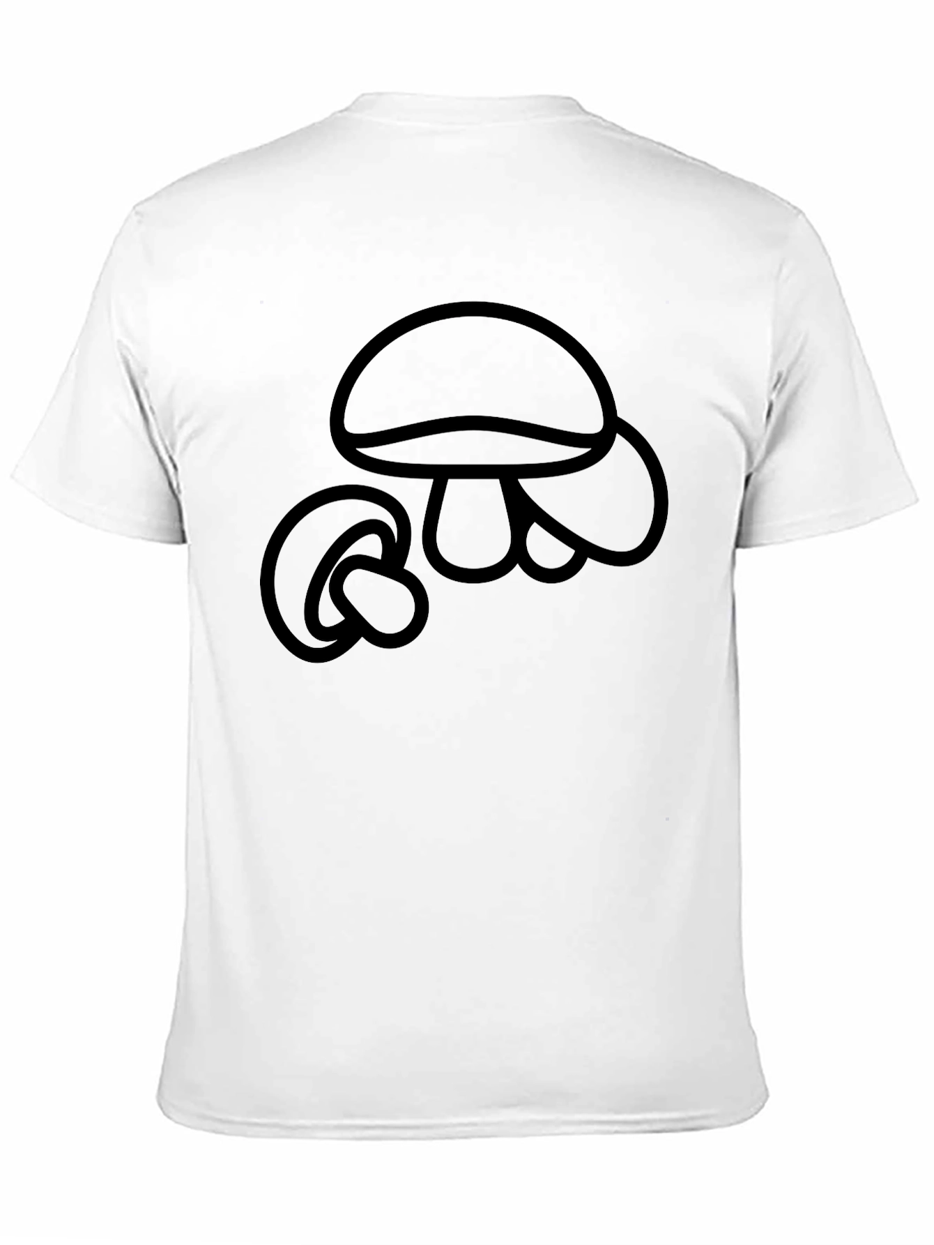 Mushroom Graphic Black T-Shirt