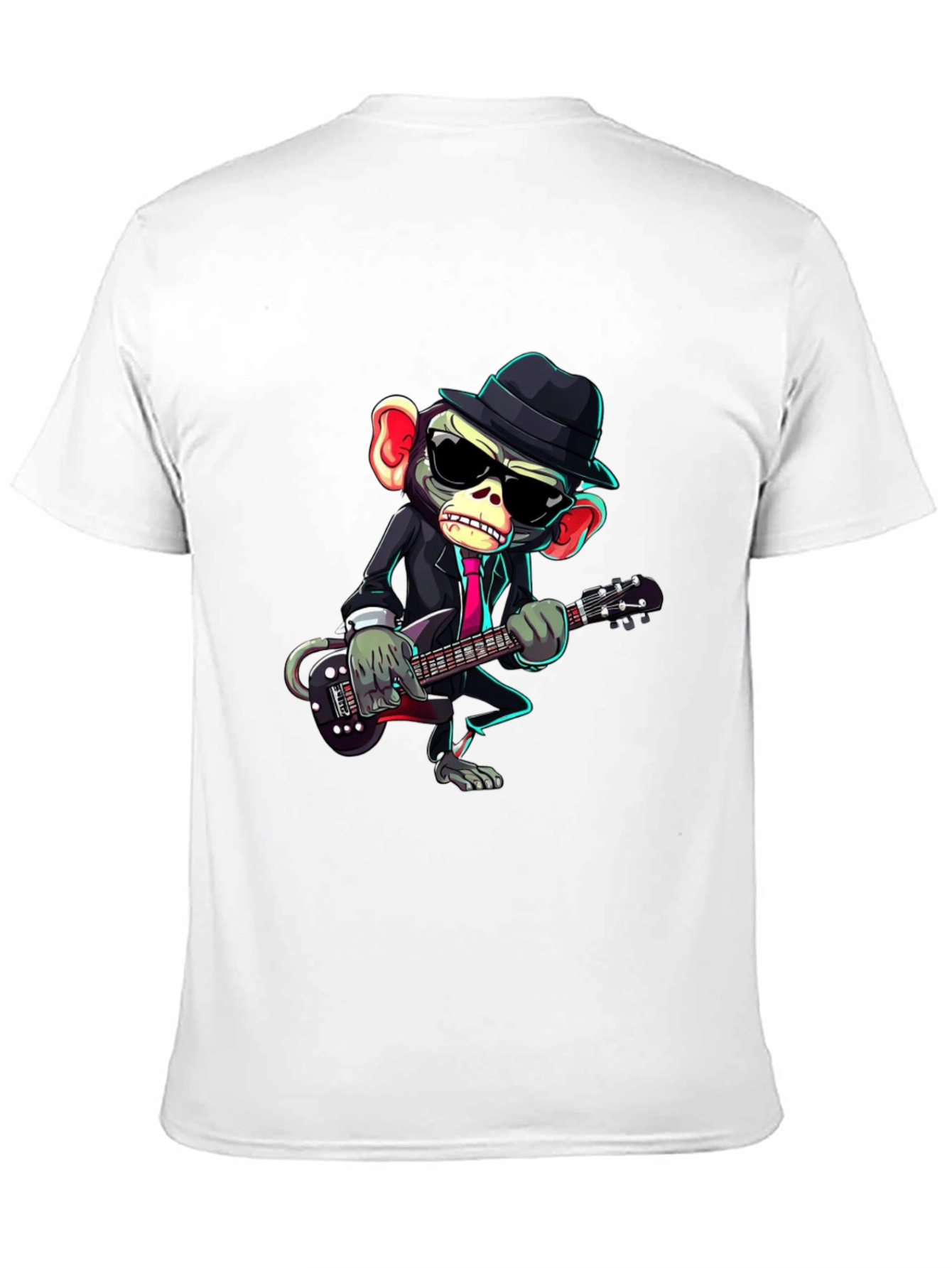 Monkey Musician Graphic Tee - Cool Animal Print Shirt