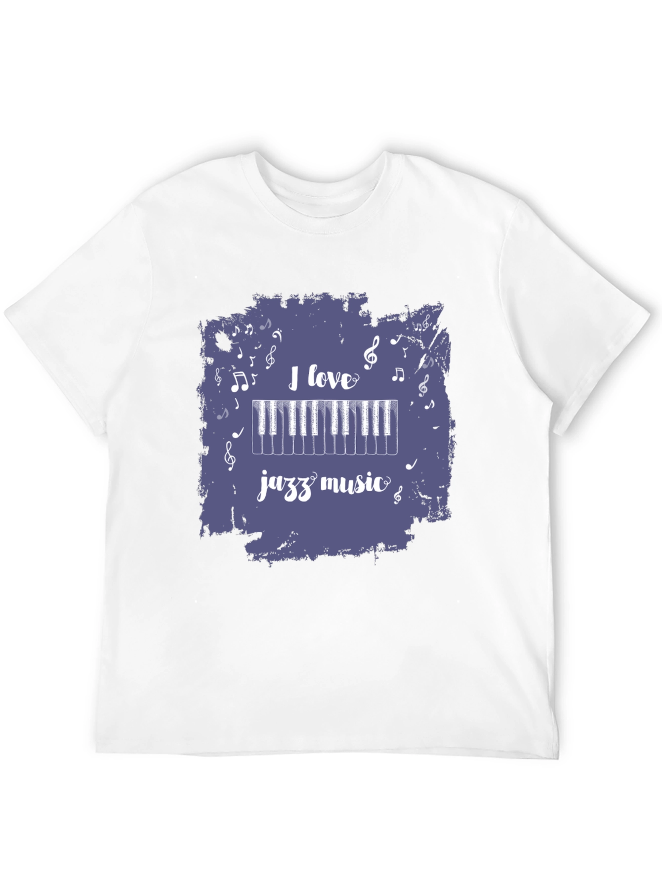 I Love Jazz Music Black T-Shirt