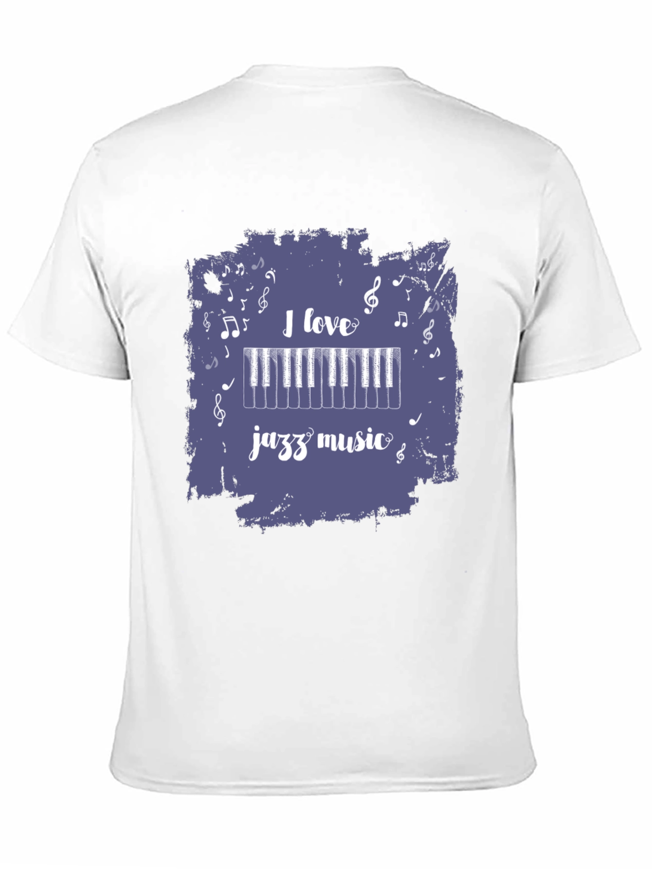 I Love Jazz Music Black T-Shirt