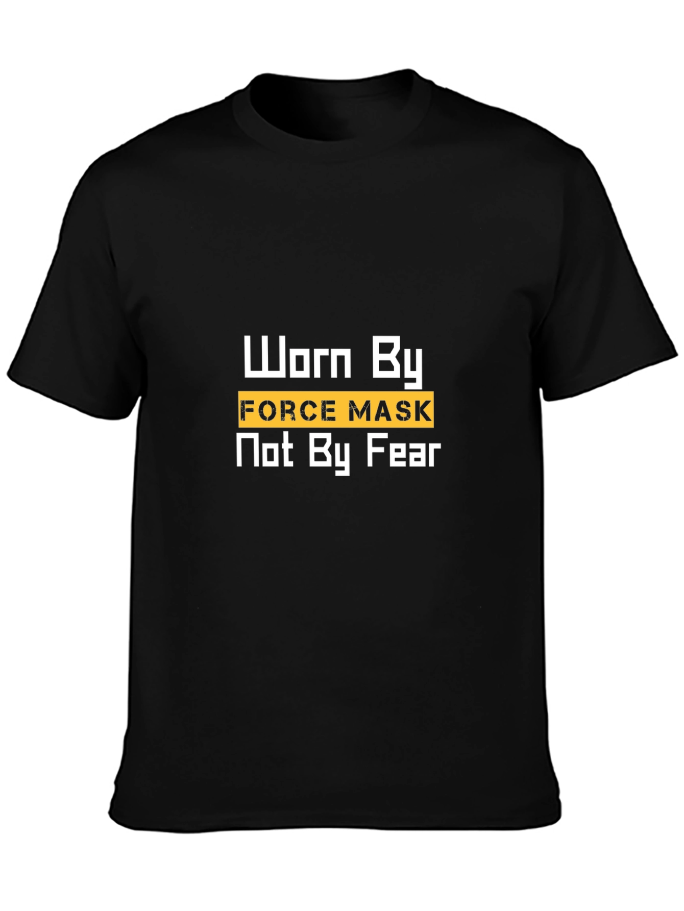 Worn By Force Mask Black T-Shirt