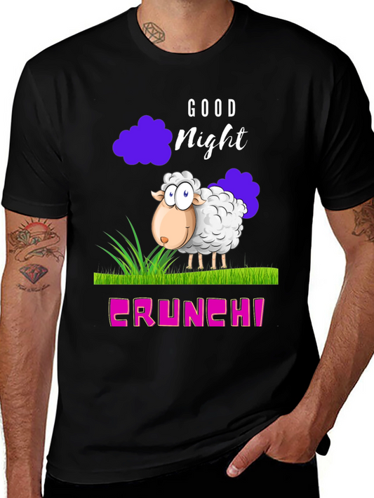 Good Night Sheep Cartoon Graphic T-Shirt