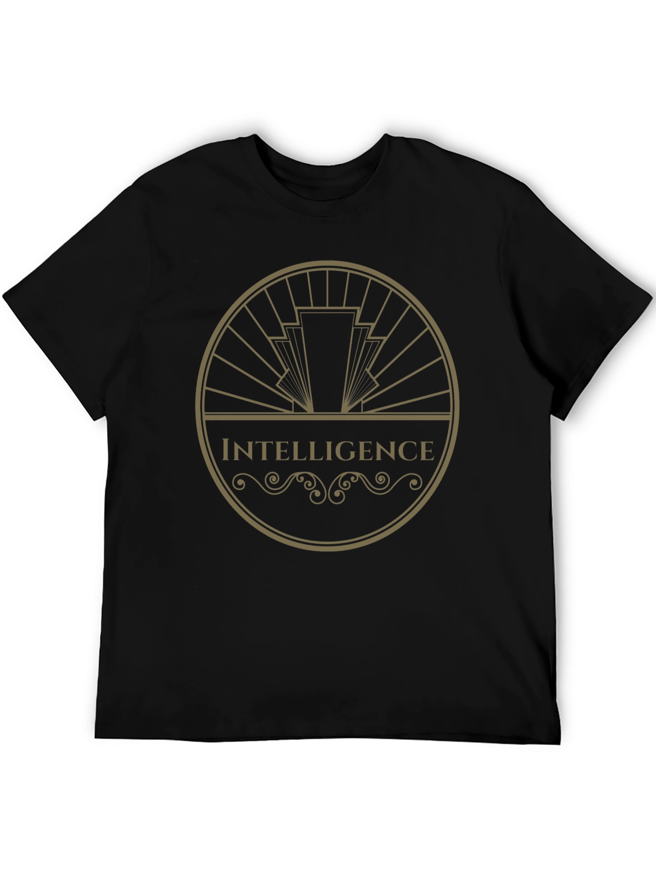 Intelligence Graphic Print Tee - Black