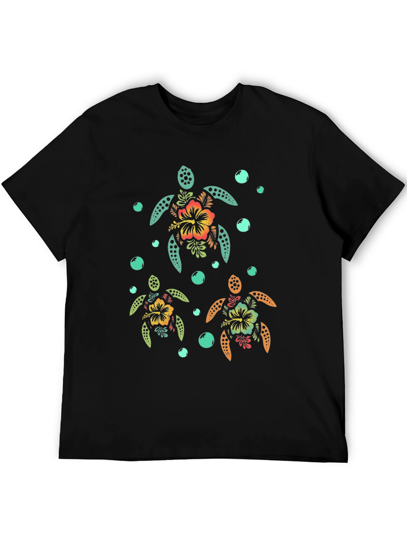 Tropical Turtle Graphic Tee - Island Vibes