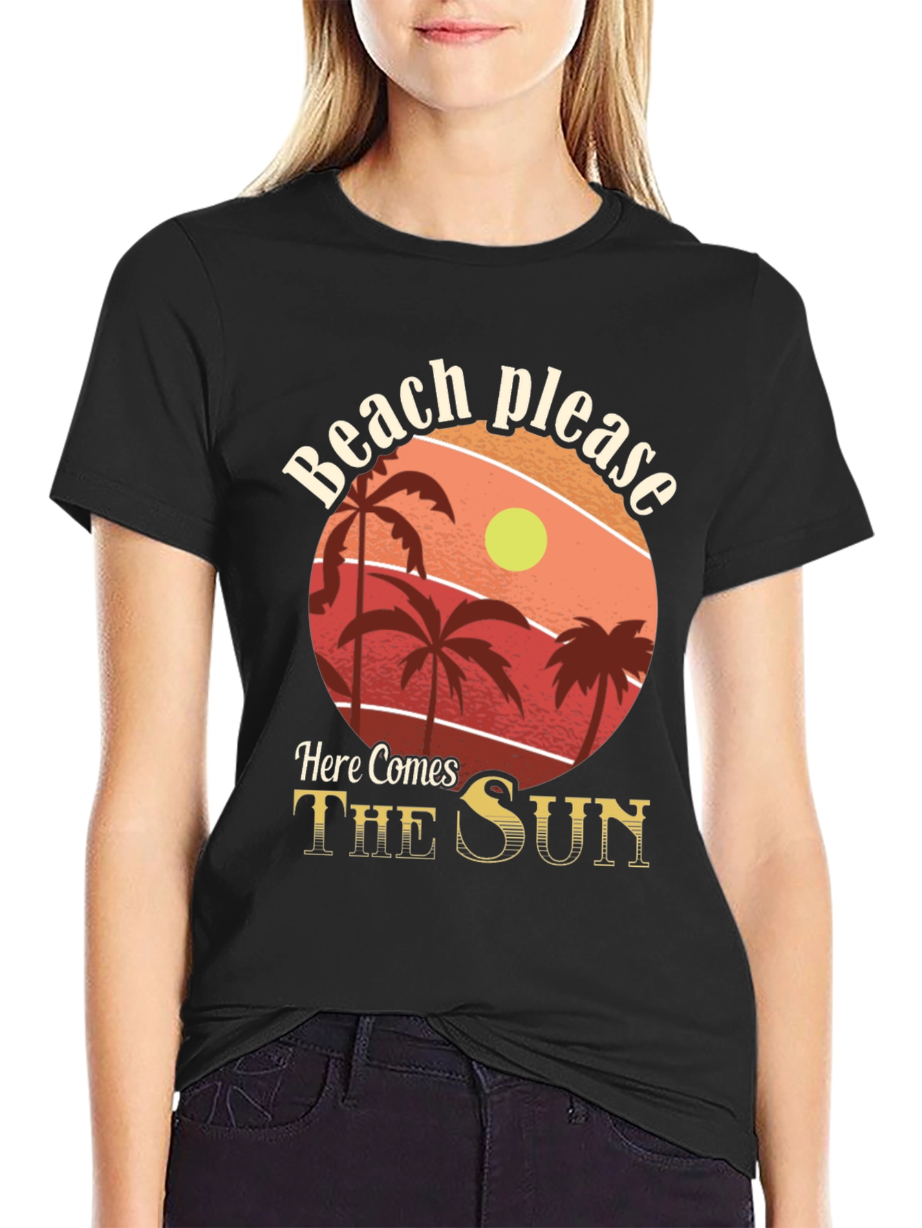 Beach Please Graphic Tee - Summer Vibes!