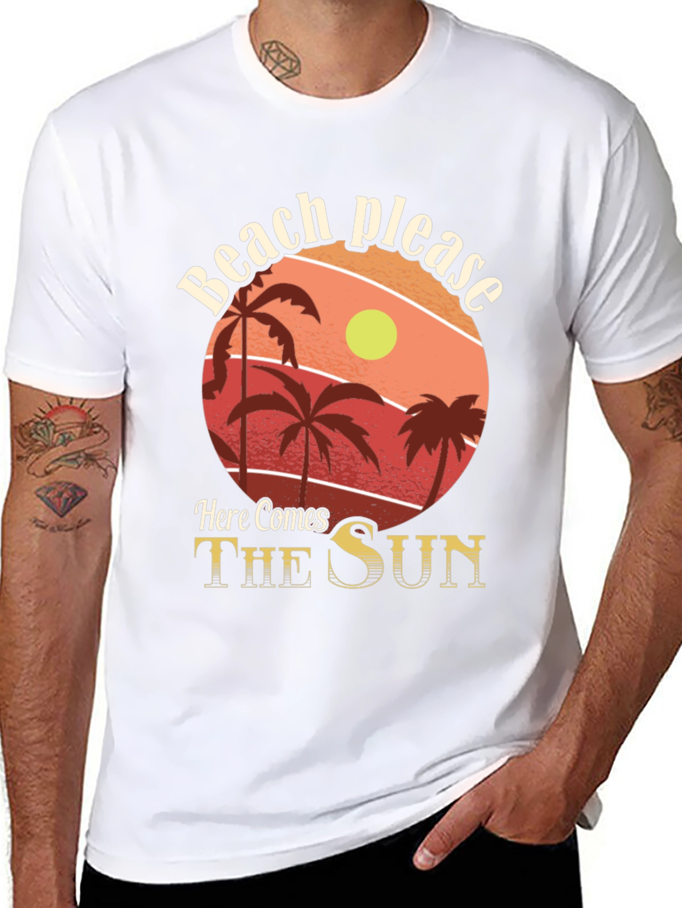 Beach Please Graphic Tee - Summer Vibes!