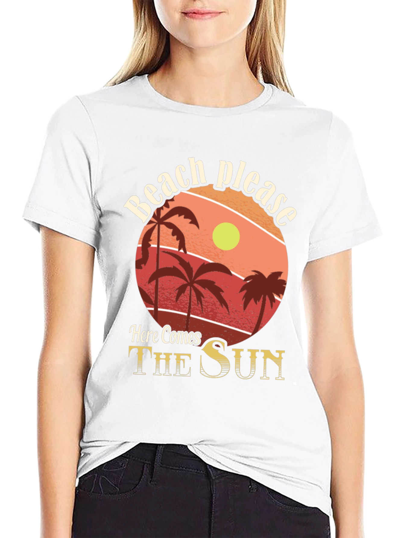 Beach Please Graphic Tee - Summer Vibes!