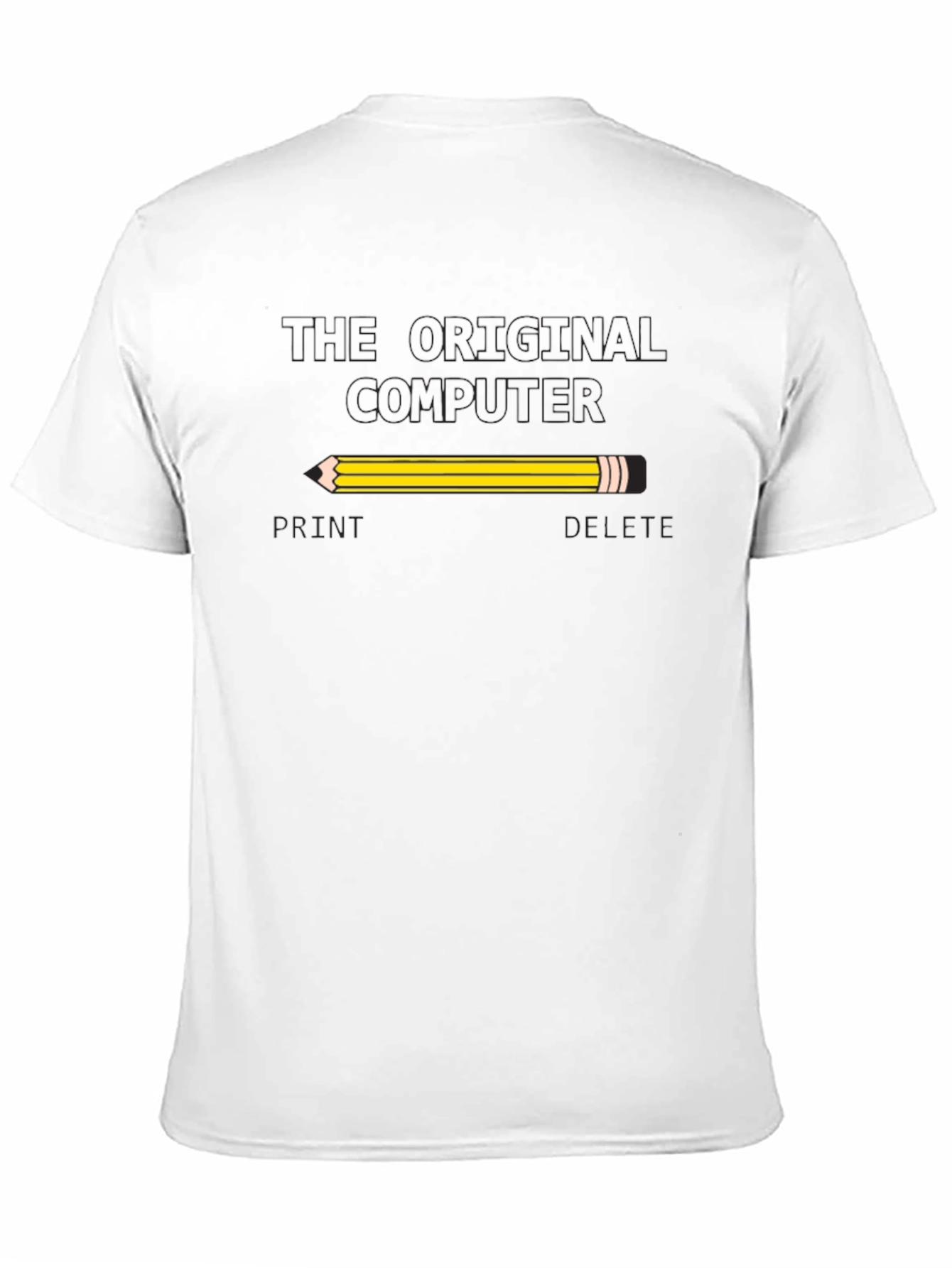 The Original Computer T-Shirt - Pencil Print
