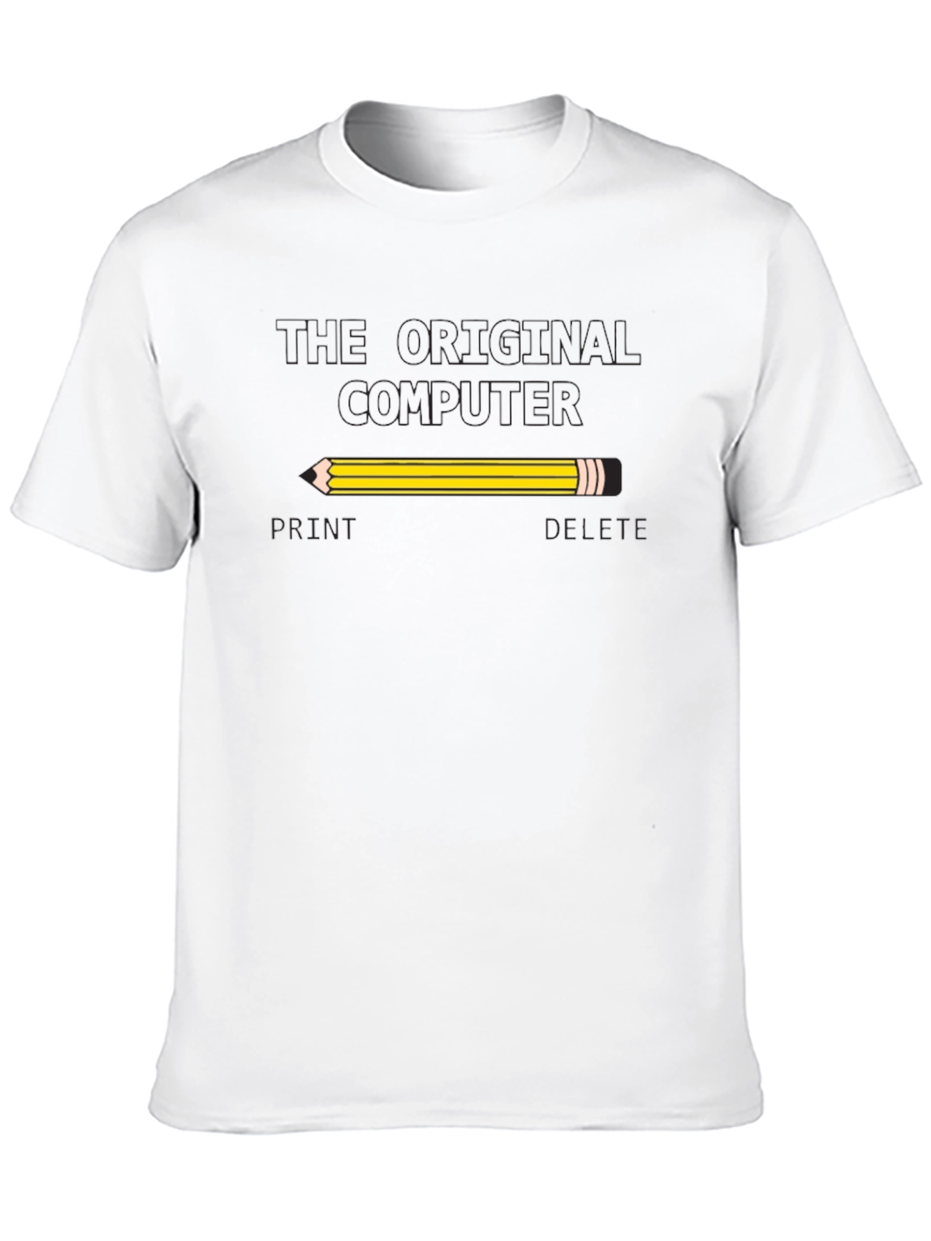 The Original Computer T-Shirt - Pencil Print