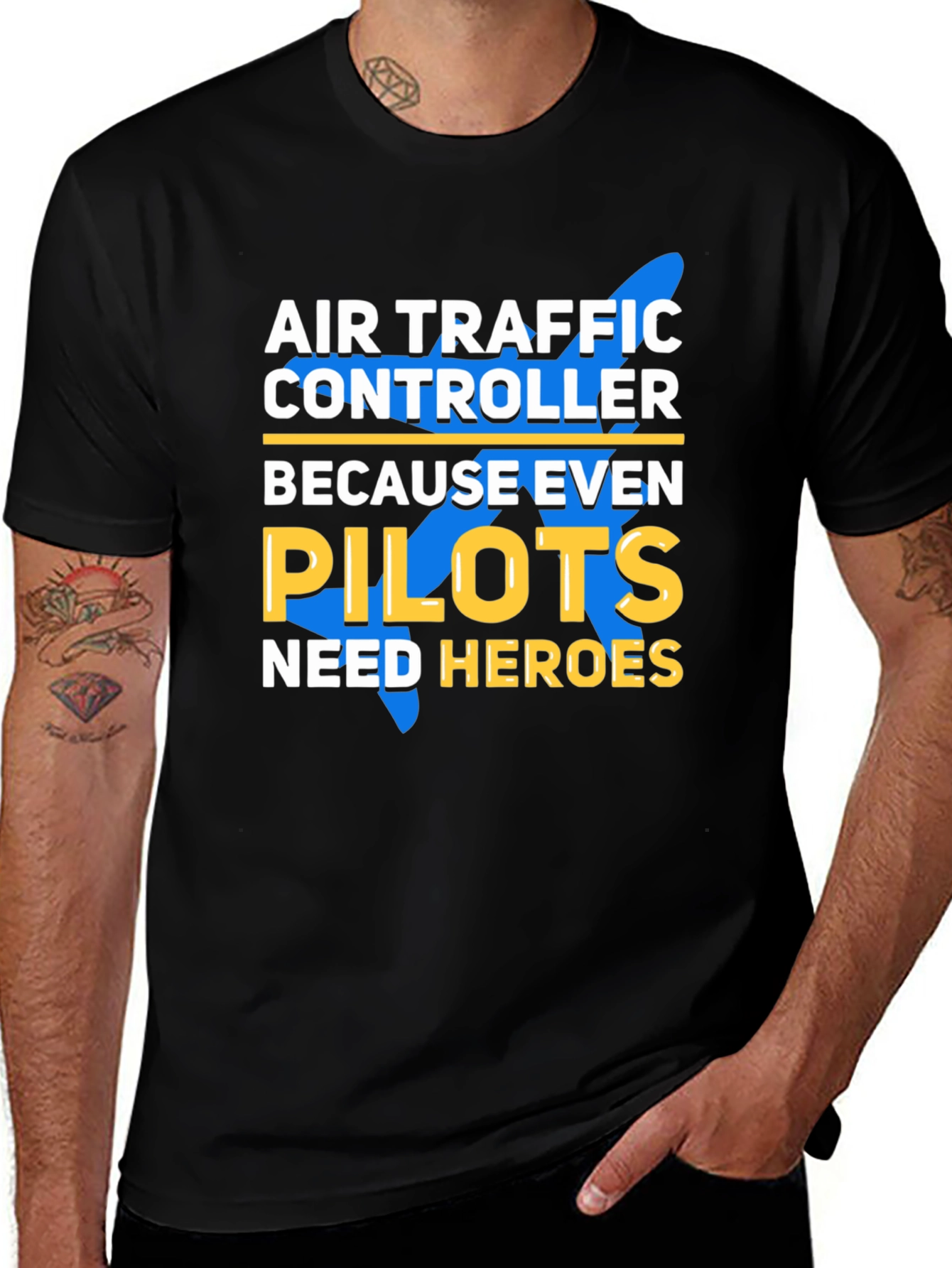 Air Traffic Controller T-Shirt - Pilots Need Heroes