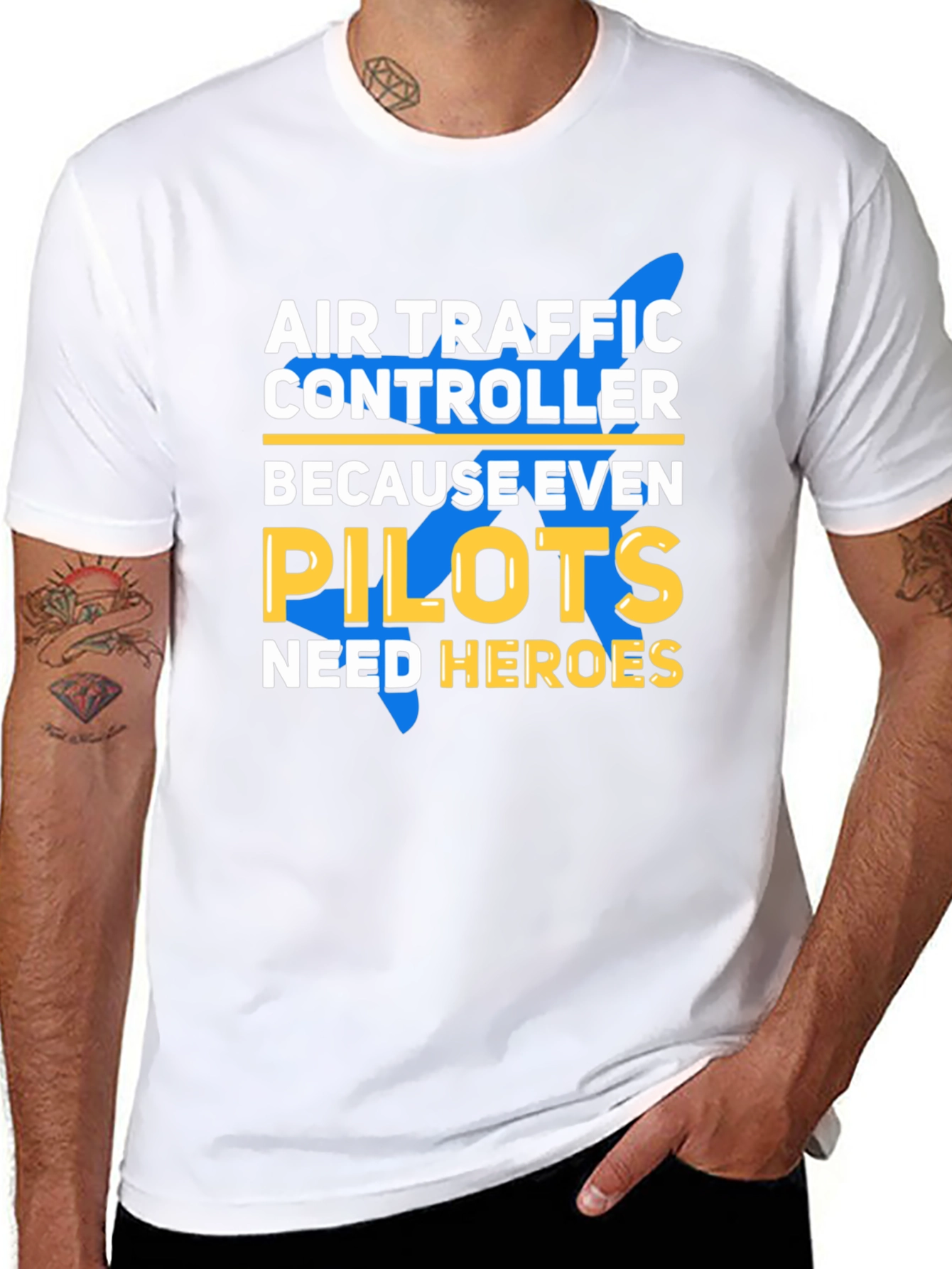 Air Traffic Controller T-Shirt - Pilots Need Heroes